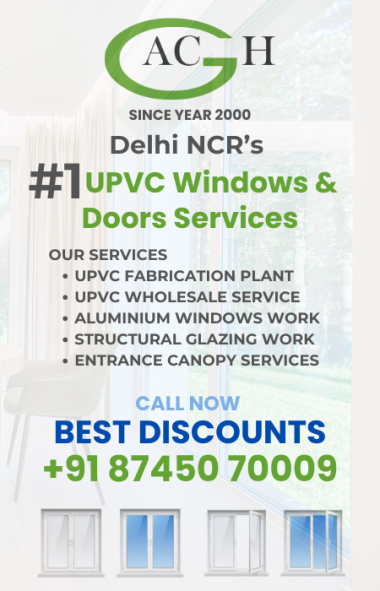 Delhi NCR’s UPVC Windows & Doors Services